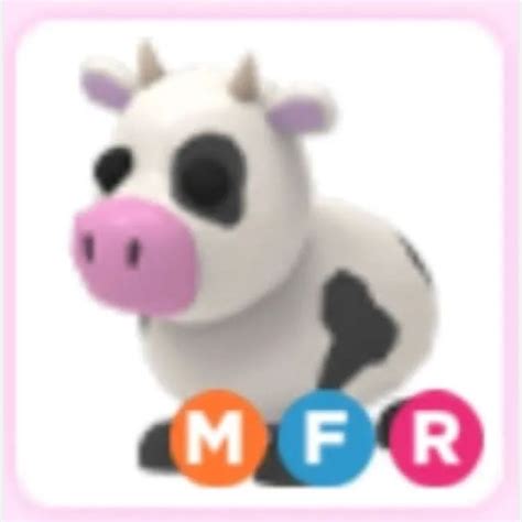 Pet | Mega neon cow adopt me - Roblox Spiel Artikel - Gameflip