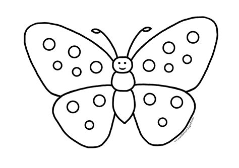 Easy Butterfly Coloring Pages - FREE Download - Underbart skapad