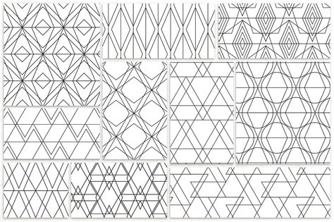 Simple Line Geometric Patterns | Geometric pattern, Game icon design ...