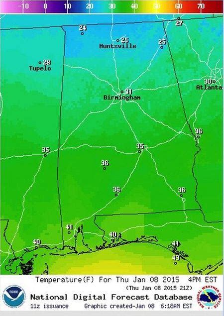 Temperatures hit single digits across north, central Alabama - al.com