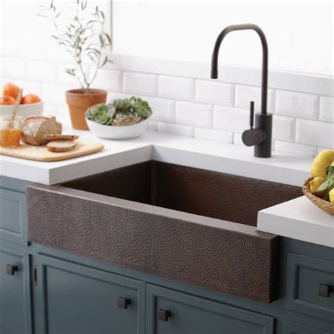 Native Trails Paragon 33" Copper Farmhouse Sink, Antique Copper, CPK29 – The Sink Boutique