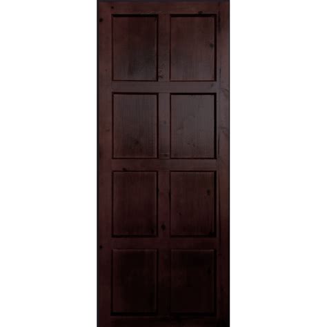 Door Pine 8 Panel Frame & Ledge Imbuia Varnish, - Cashbuild