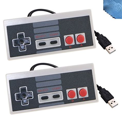 EEEKit 2 Packs Classic Nintendo USB NES Controller USB Famicom - Import ...