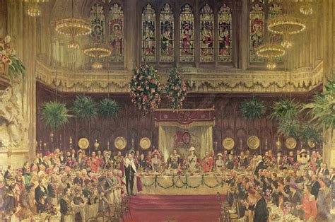 Coronation Luncheon For King George V And Queen Mary In Guildhall, 29th ...