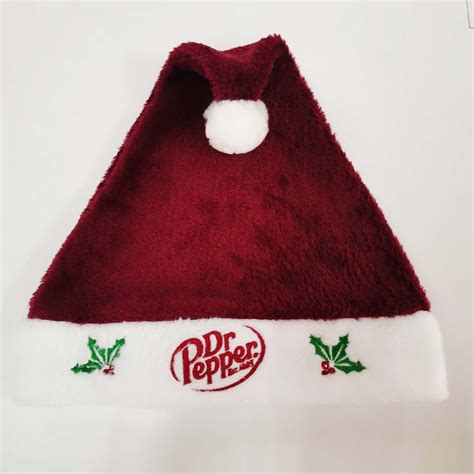 Dr Pepper Plush Santa Hat | Dr Pepper Museum Gift Shop