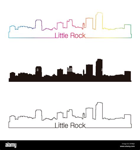 Little Rock skyline linear style Stock Photo - Alamy