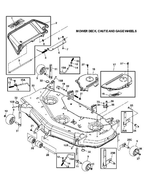 John Deere X540 Deck Parts Diagram