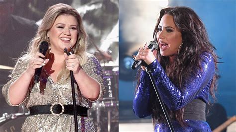 Demi Lovato, Kelly Clarkson and More Stars Get Glittery for New Year's ...