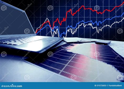 Graphs, Charts, Business Table Stock Image - Image of balance, calculator: 31572603