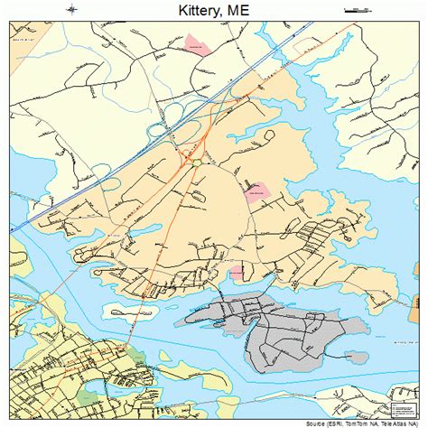 Kittery Maine Street Map 2337235