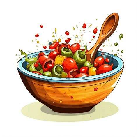 Mixing Bowl 2d cartoon illustraton on white background hig 30690047 Stock Photo at Vecteezy