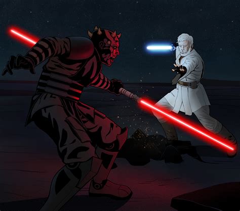 ArtStation - Darth Maul vs Obi-Wan Kenobi