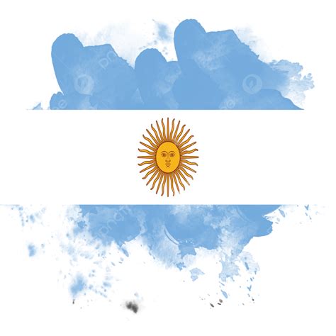 Argentina Flag, Argentina Flag Brush, Argentina Flag Watercolor ...