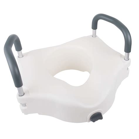 Medokare Raised Toilet Seat Riser - Toilet Seat Risers for Elderly, Portable Handicap Toilet ...