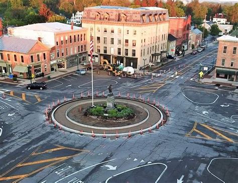 Monument Square facing west, Urbana, Ohio 2019