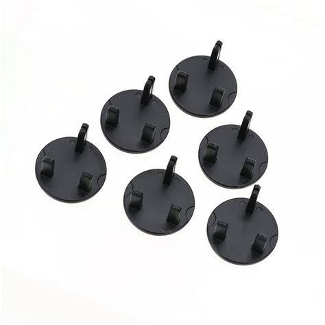 6Pcs/Pack Outlet Plugs Covers U.K Type Safety Socket Cover Electrical Protector Safety Caps For ...