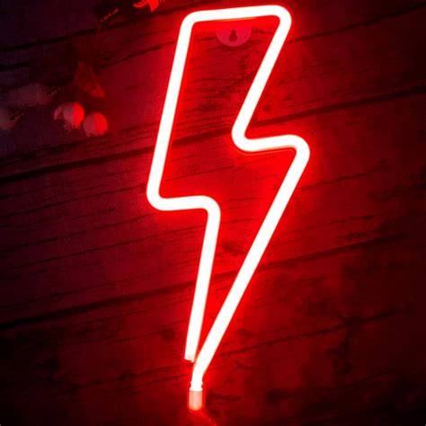 Red Neon Lightning Bolt in 2021 | Red aesthetic, Red aesthetic grunge ...