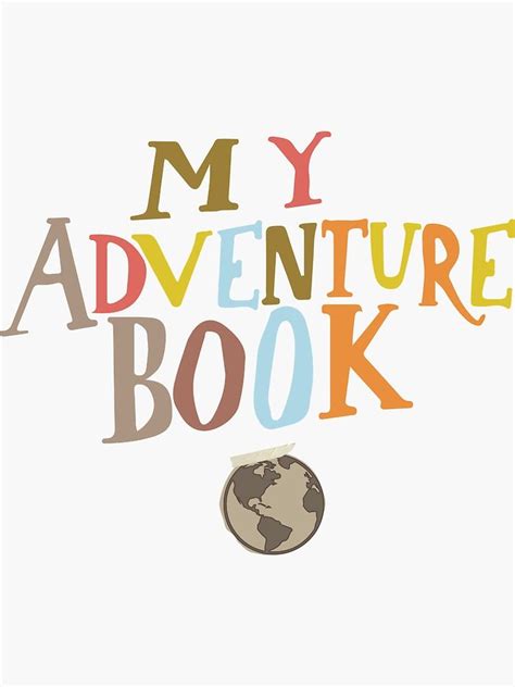 "My adventure book sticker " Sticker for Sale by Album | Libro de aventuras, Libro de up, Aventura