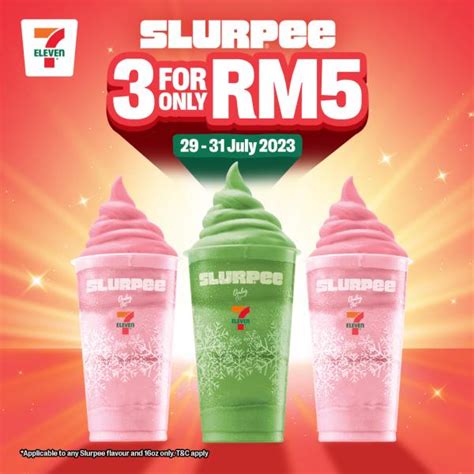 7-Eleven Malaysia Slurpee 3 for RM5 Promotion from 29 July 2023 until ...