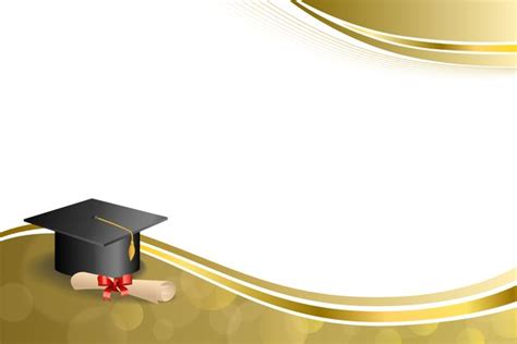 Education diploma with graduation cap and abstract background vector 07 ...