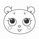 Coloring Grizzly Page For Kids Free Bear sketch template