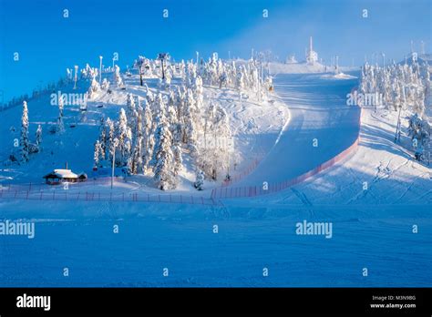 The ski resort of Ruka in Finland Stock Photo - Alamy