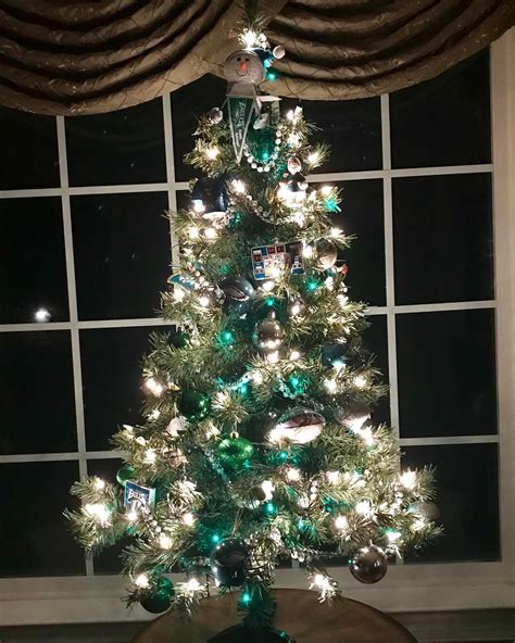 Almost 20 years of putting up my Eagles tree... hoping this year it ...