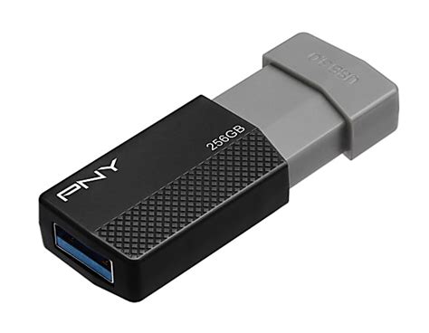 PNY USB 3.0 Flash Drive 256GB Black - Office Depot