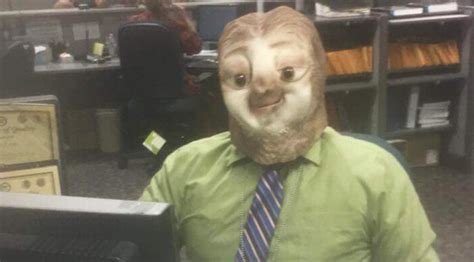 This DMV Employee Dressed Up As A Sloth On Halloween