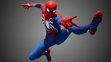 Spiderman 3D Model Rigged