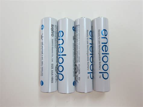 Sanyo Eneloop Rechargeable AAA Battery Pack HR-4UTGB4TM « Blog ...