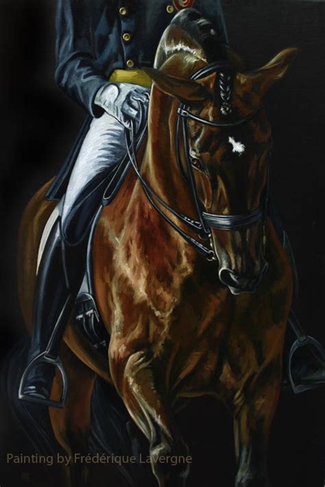 Handsome Dressage Painting from Chisholm Gallery, LLC RUBI ALTER REAL by Lavergne, French ...