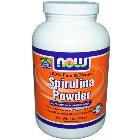 Now Foods, Spirulina Powder, 1 lb (454 g) - iHerb