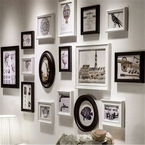 16 pcs/set Modern Art Love Family Wall Decoration Beautiful Photo Frame Family,Exquisite White ...