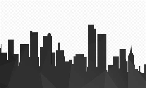 FREE Building City Black Silhouette PNG | Citypng