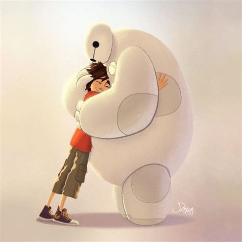 Big Hero 6- Hiro Hamada and Baymax's hug in their reunion | Big hero ...