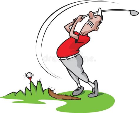 Goofy golf guy 3 stock vector. Illustration of ball, grimace - 10795568