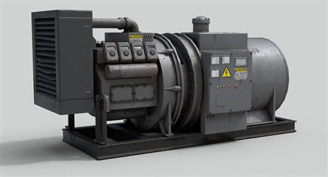 Old industrial generator 3D model - TurboSquid 1206227