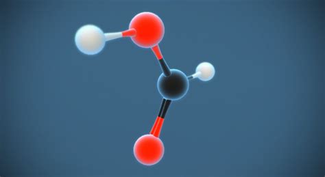 Formic acid (methanoic acid) (HCOOH) - 3D scene - Mozaik Digital Education and Learning