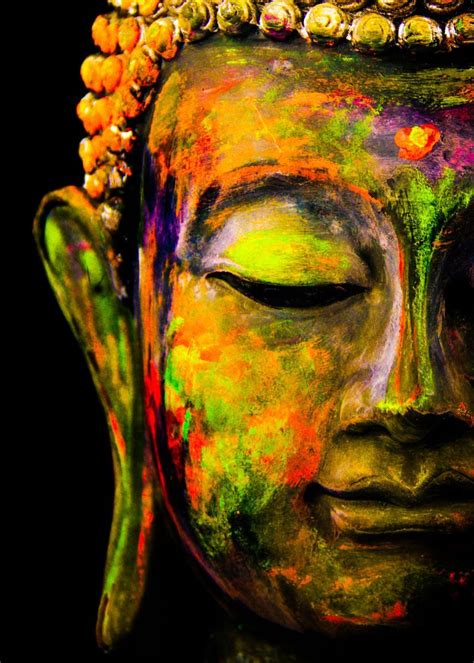 'Buddha' Poster by Design King | Displate | Buddha art painting, Modern ...