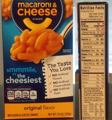 Kraft Mac And Cheese Nutrition Information | Besto Blog