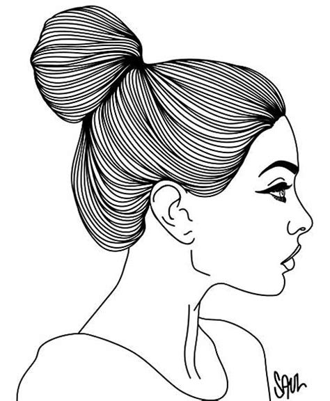 Nice Illustration | Girl face drawing, Face drawing, Side face drawing