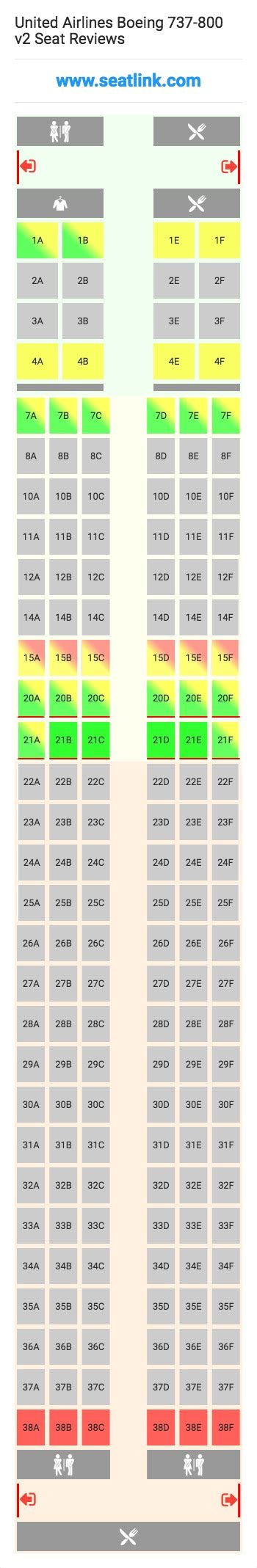 United Airlines Seat Selection Map