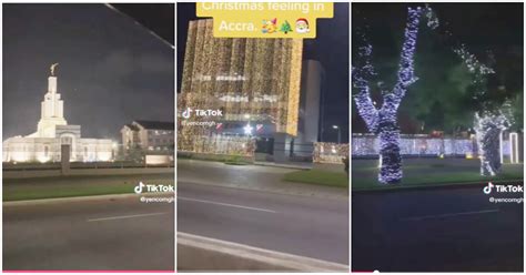 Amazing Video Shows Gorgeous Christmas Decorations In Accra, Netizens Are Impressed - YEN.COM.GH