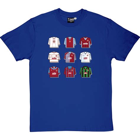 Aston Villa Shirt History T-Shirt - Football Bobbles