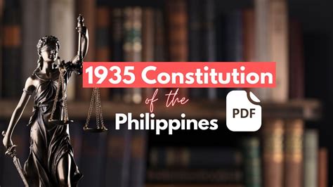 1935 Constitution of the Philippines (Full Text and PDF) | Law Booklet