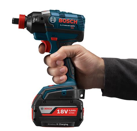 BOSCH 1/4" Hex, 1/2" Square Cordless Impact Driver Kit, 18.0 Voltage, 1650 in.-lb. Max. Torque ...