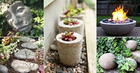 48 DIY Concrete Ideas for Garden | DIY Cement Projects