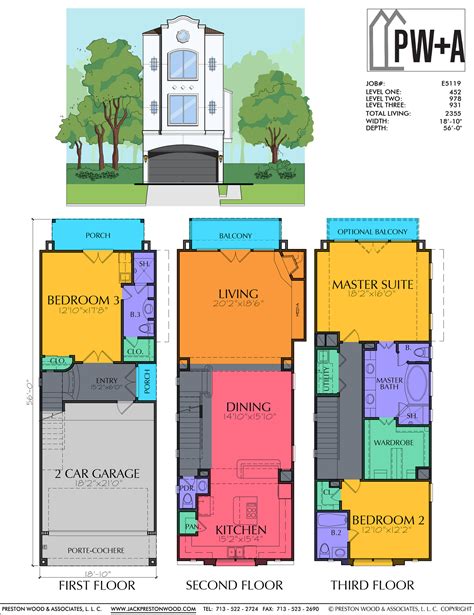 3 Story Home Floor Plans - floorplans.click