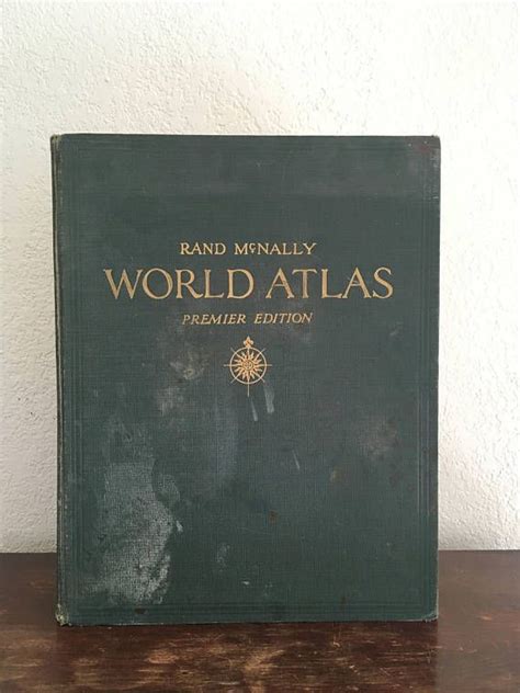 RESERVED - 1941 Rand McNally World Atlas Premier Edition, Large World Atlas Book, Printed USA ...